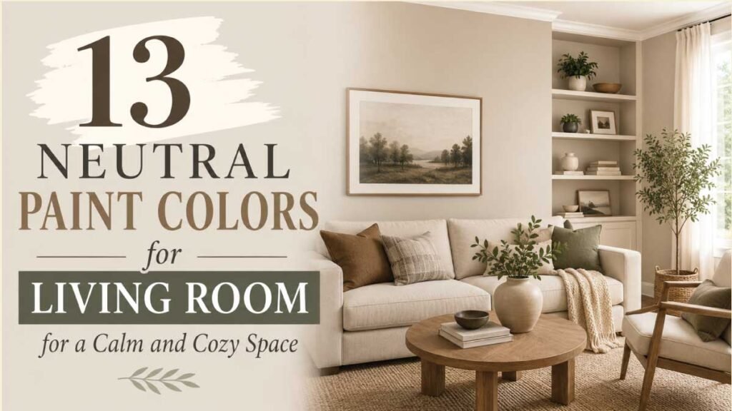 13 Neutral Paint Colors for Living Room for a Calm and Cozy Space