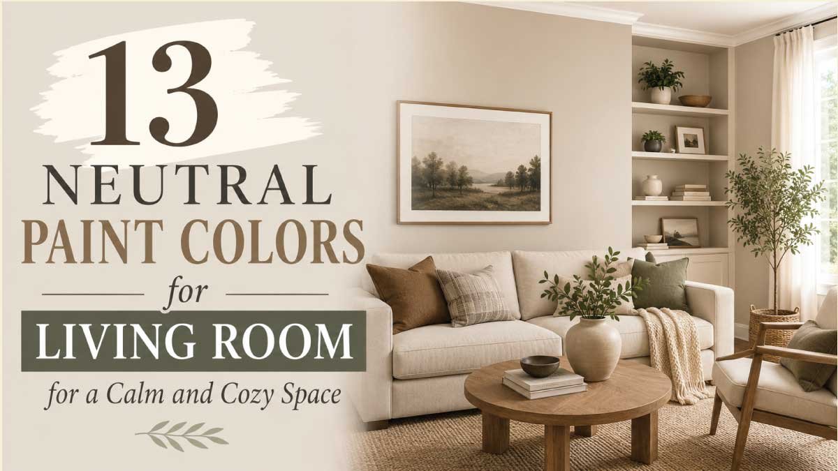 13 Neutral Paint Colors for Living Room for a Calm and Cozy Space
