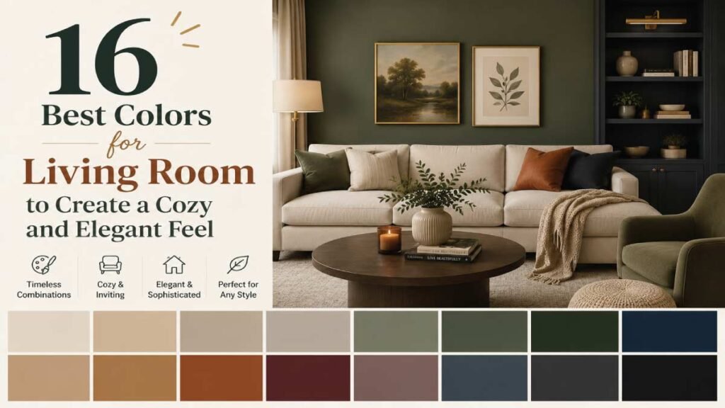 16 Best Colors for Living Room to Create a Cozy and Elegant Feel