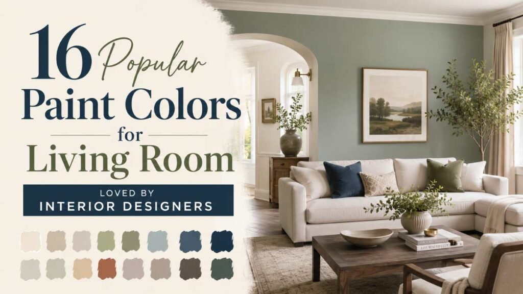 16 Popular Paint Colors for Living Room
