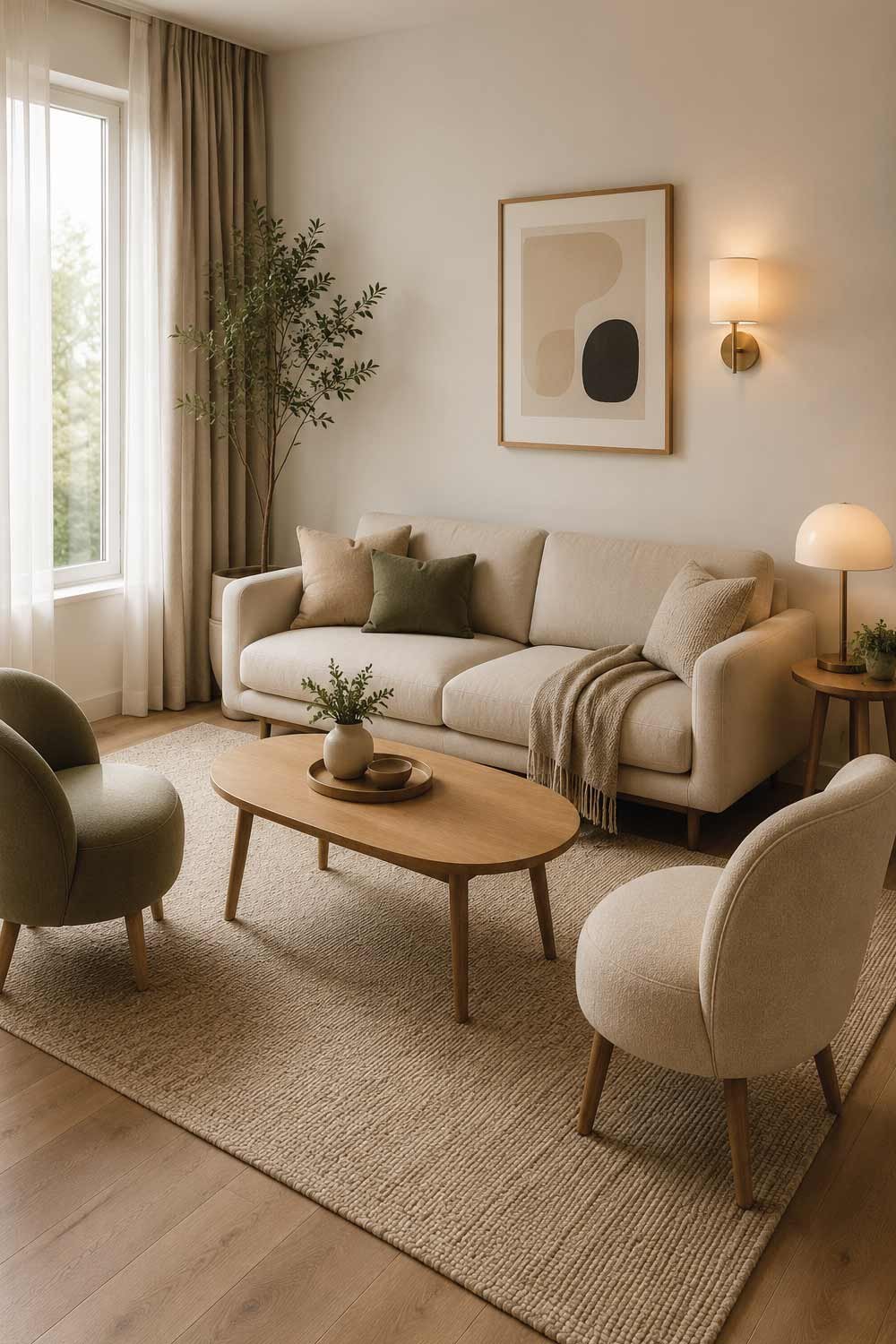 Choose Small Scale, Comfortable Furniture