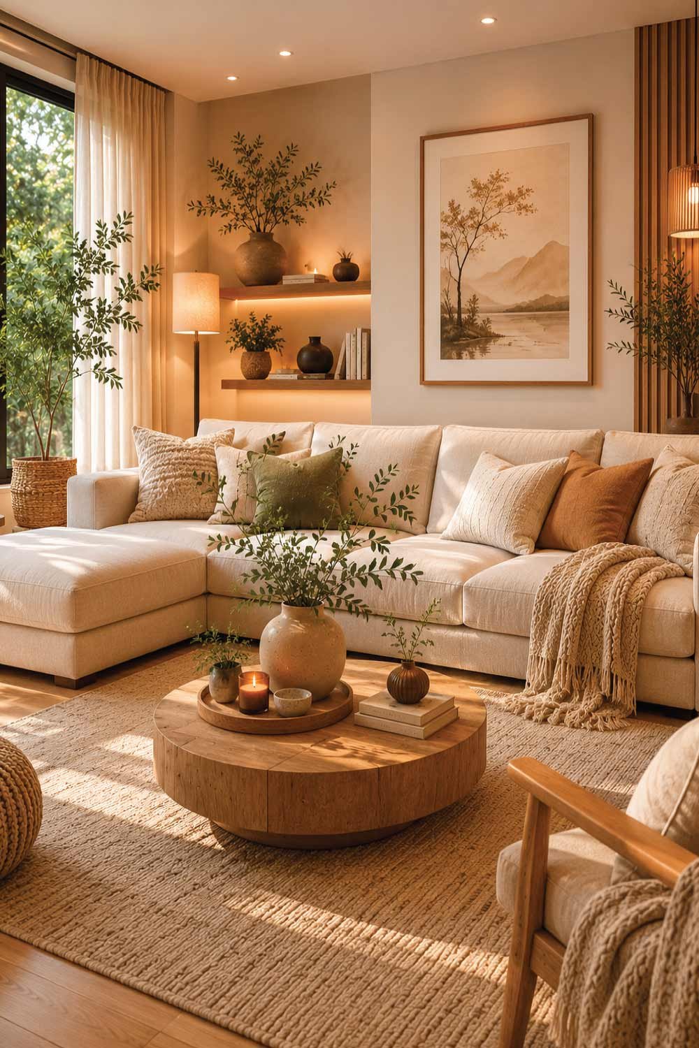 Stick to a Neutral Earthy Color Palette