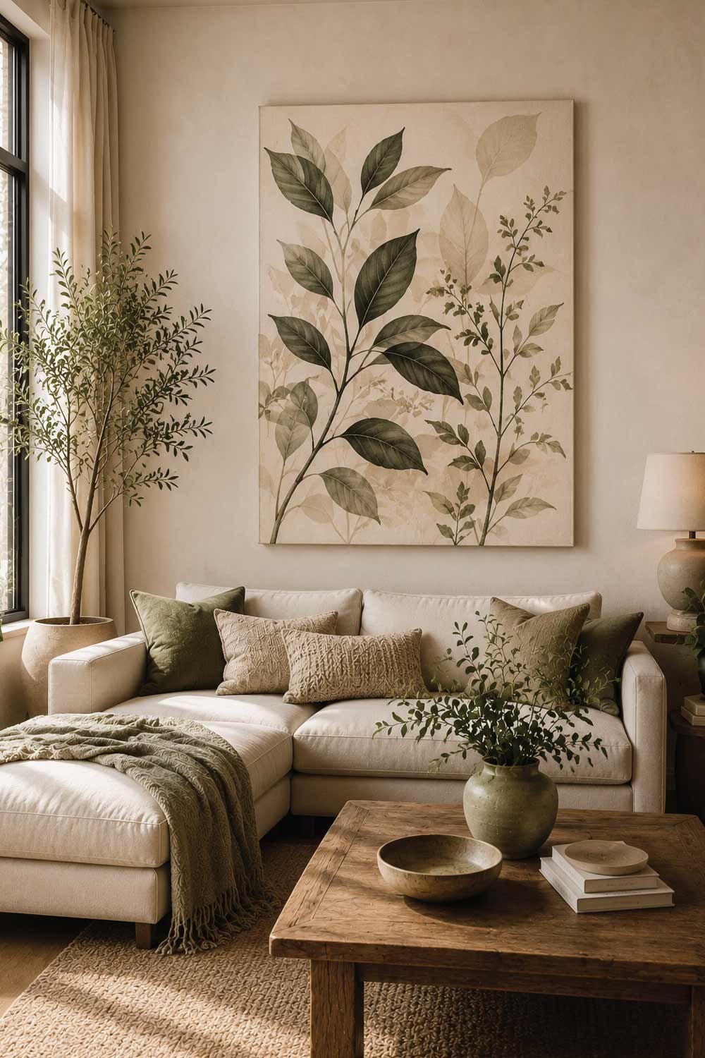 Botanical Canvas Art with a Refined Touch