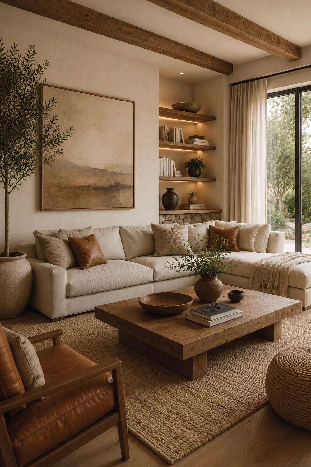 Incorporate Natural Materials for Warmth