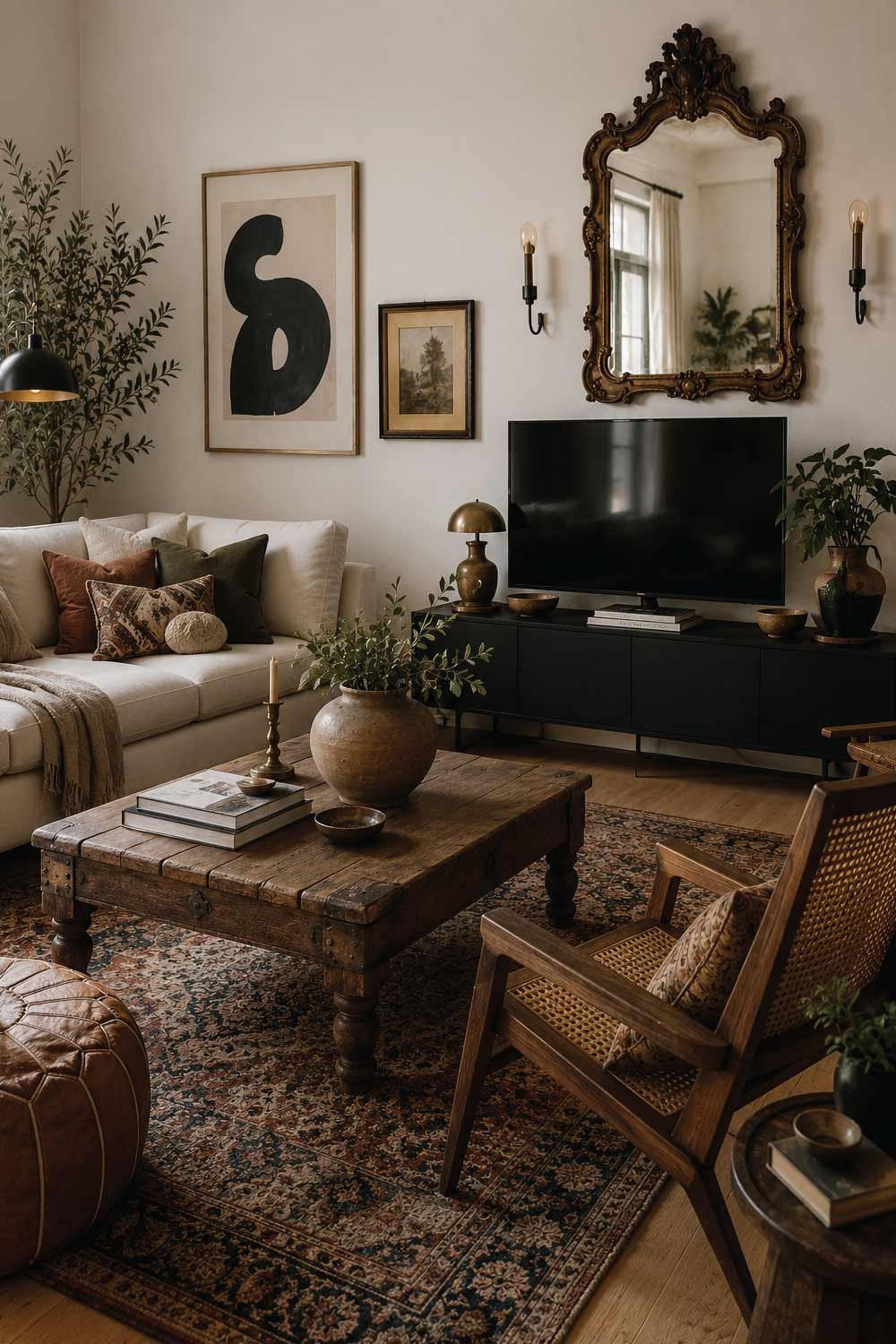 Mix Modern Furniture with Vintage Finds