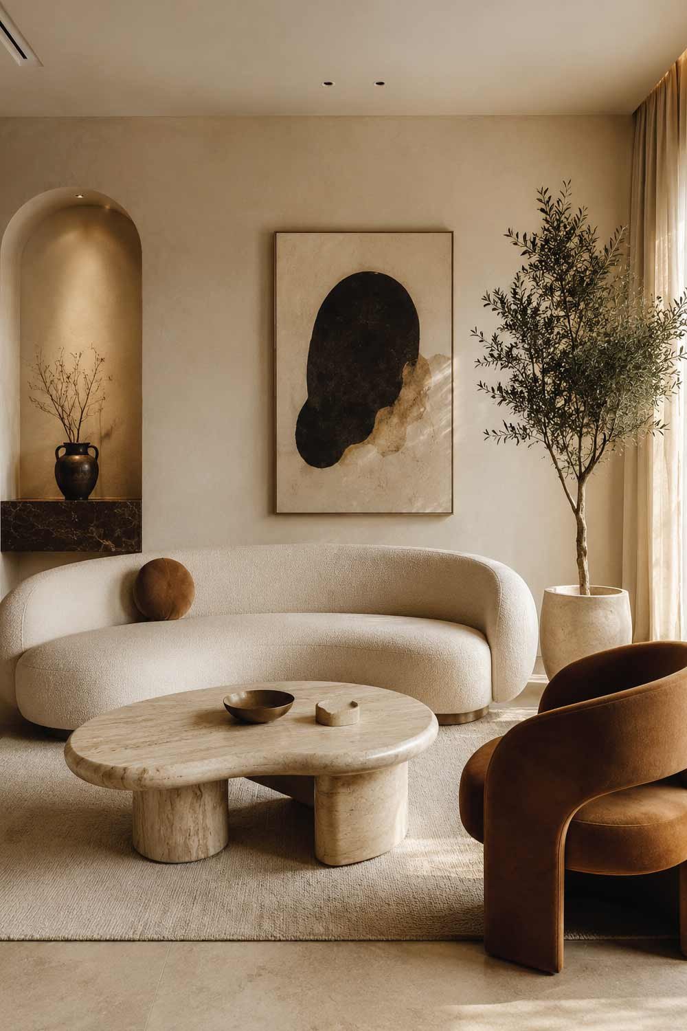 Use Beige as a Backdrop for Statement Furniture