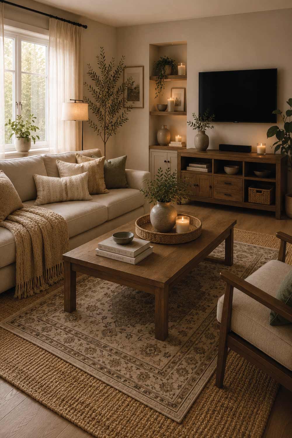 Add a Layered Rug Setup