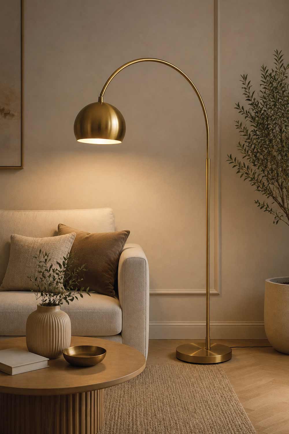 Brass and Gold Toned Lamps for Warm Luxury