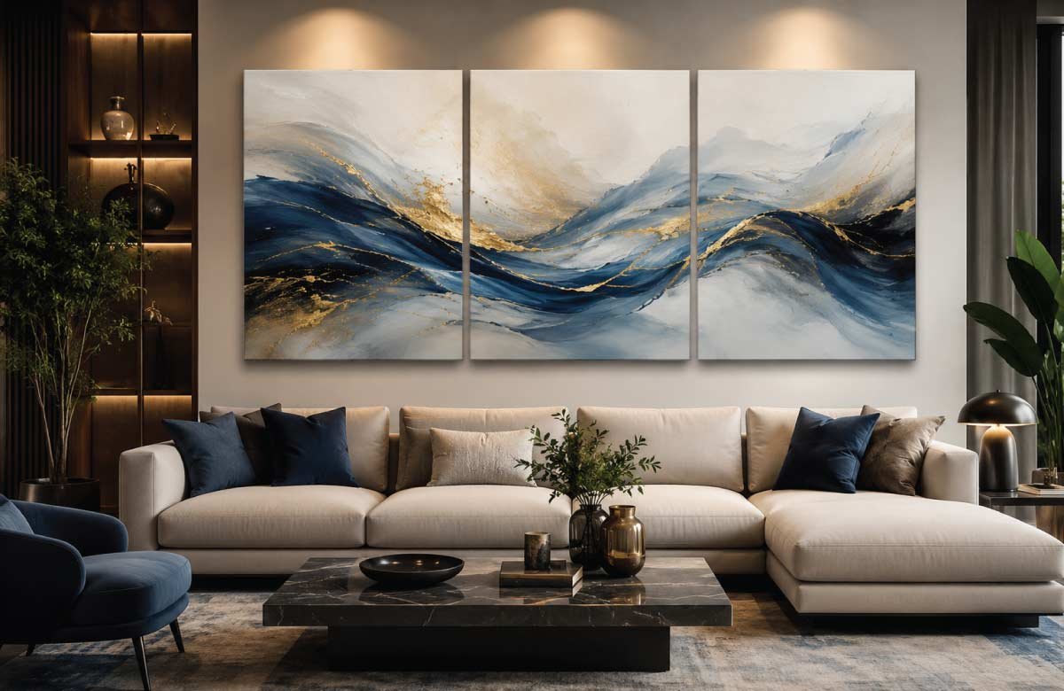 Contemporary-Multi-Panel-Art-Displays