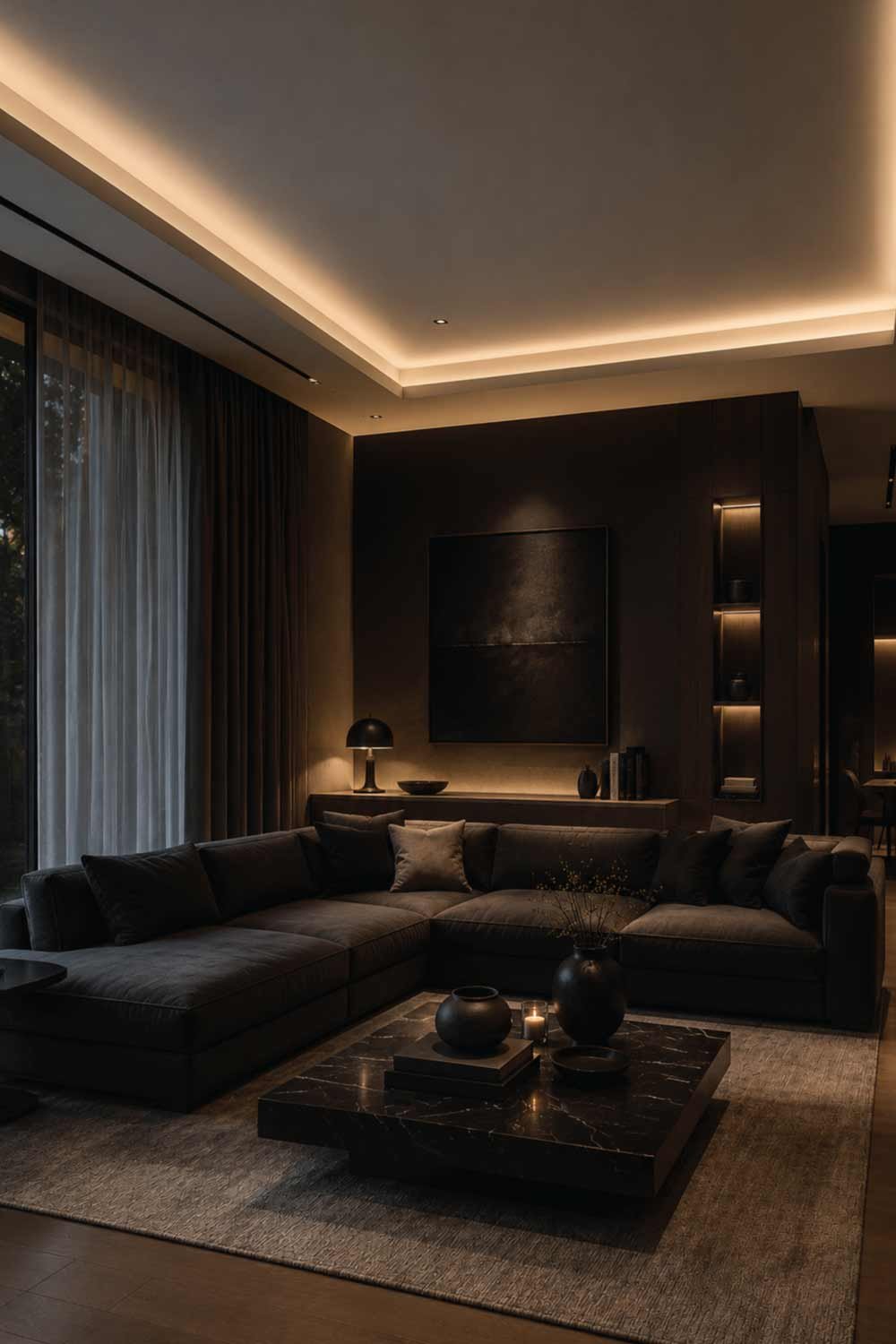Cove Lighting for a Floating Ceiling Effect