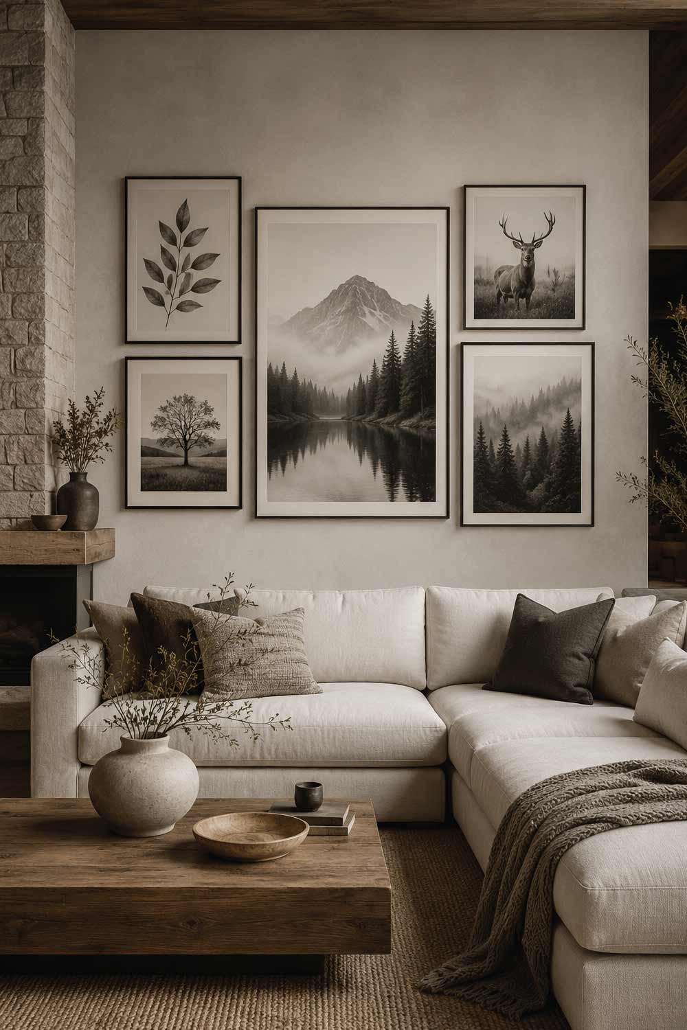Nature Inspired Monochrome Art