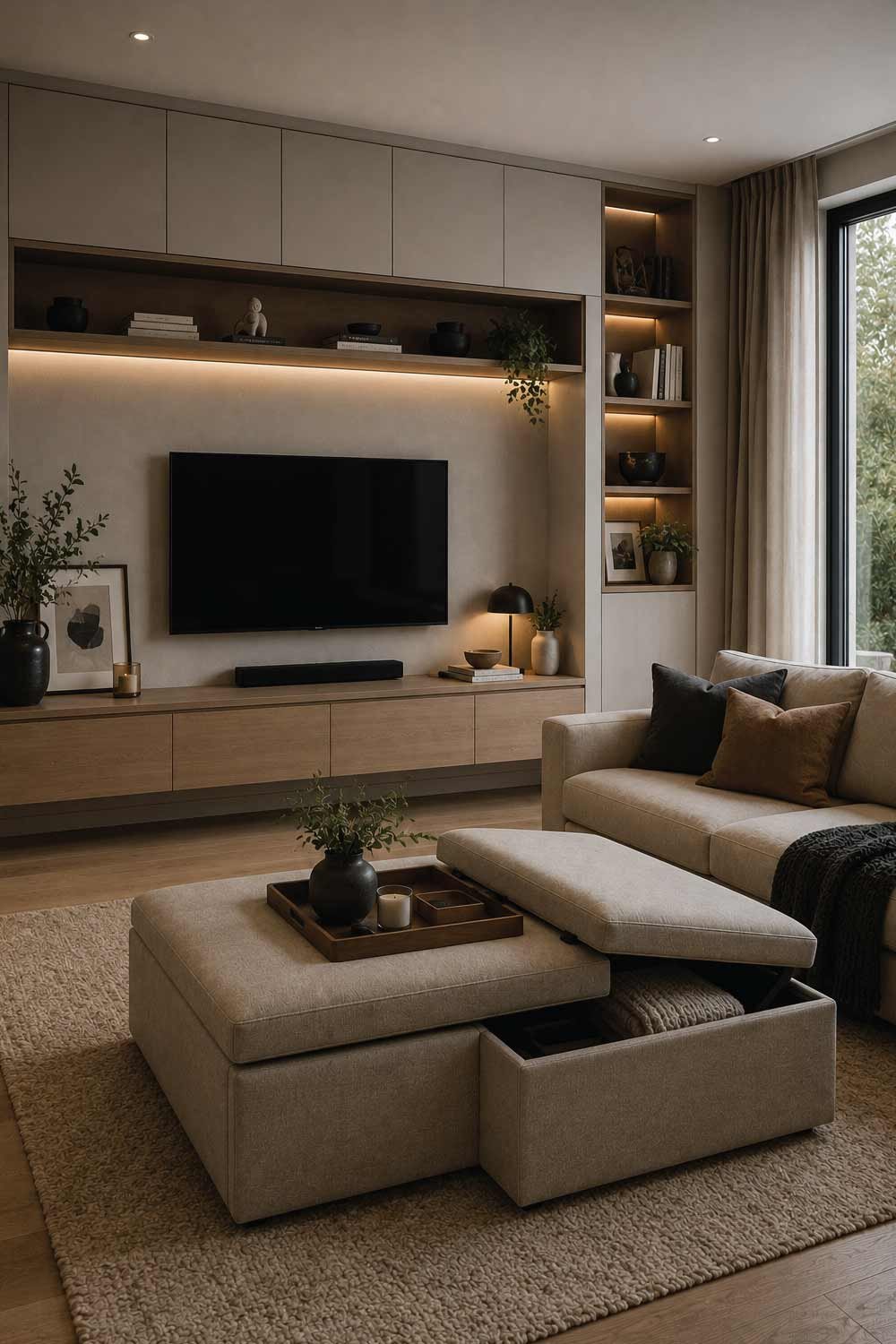 Use Built In Storage to Reduce Clutter