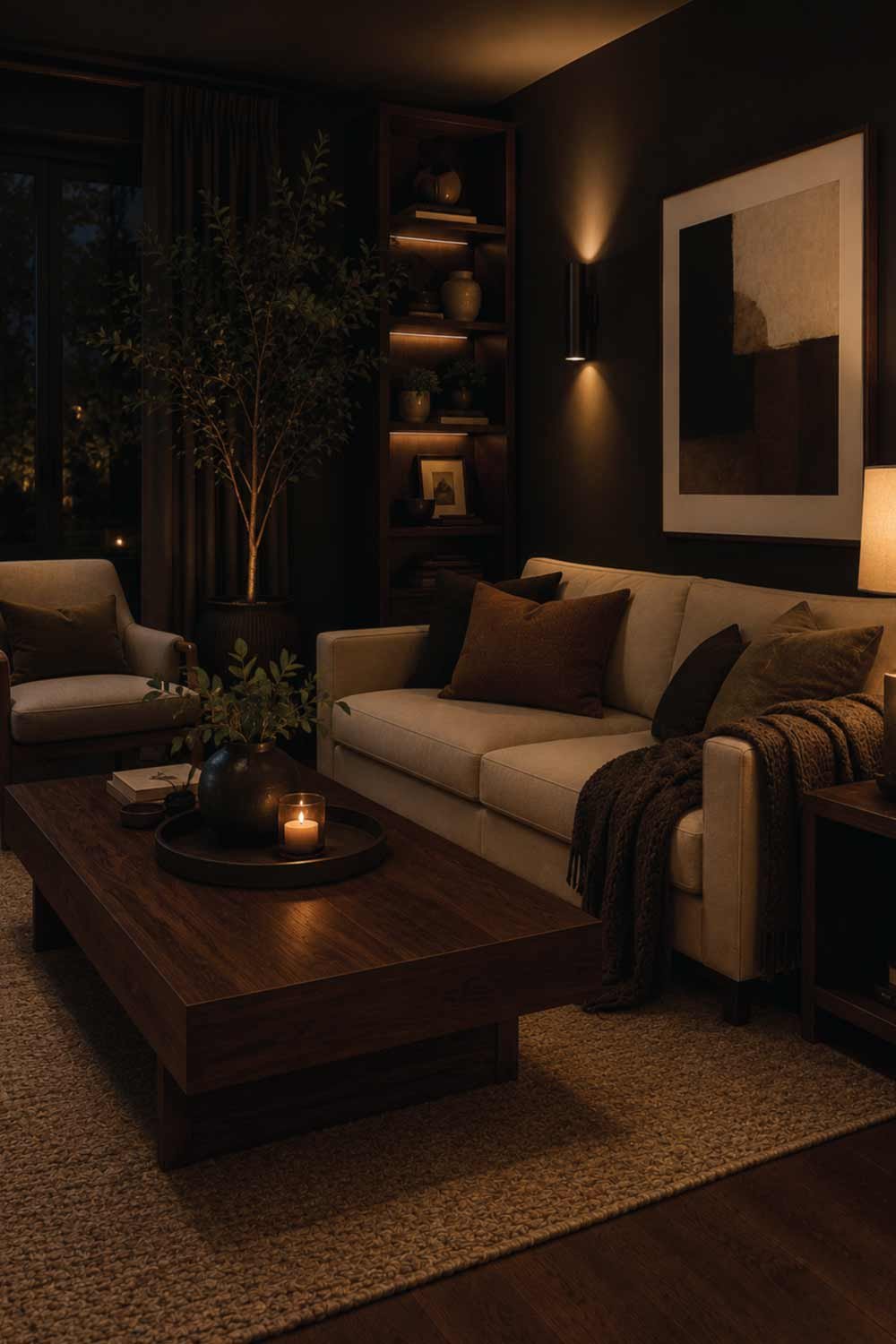 Use Dark Wood for Warmth and Sophistication