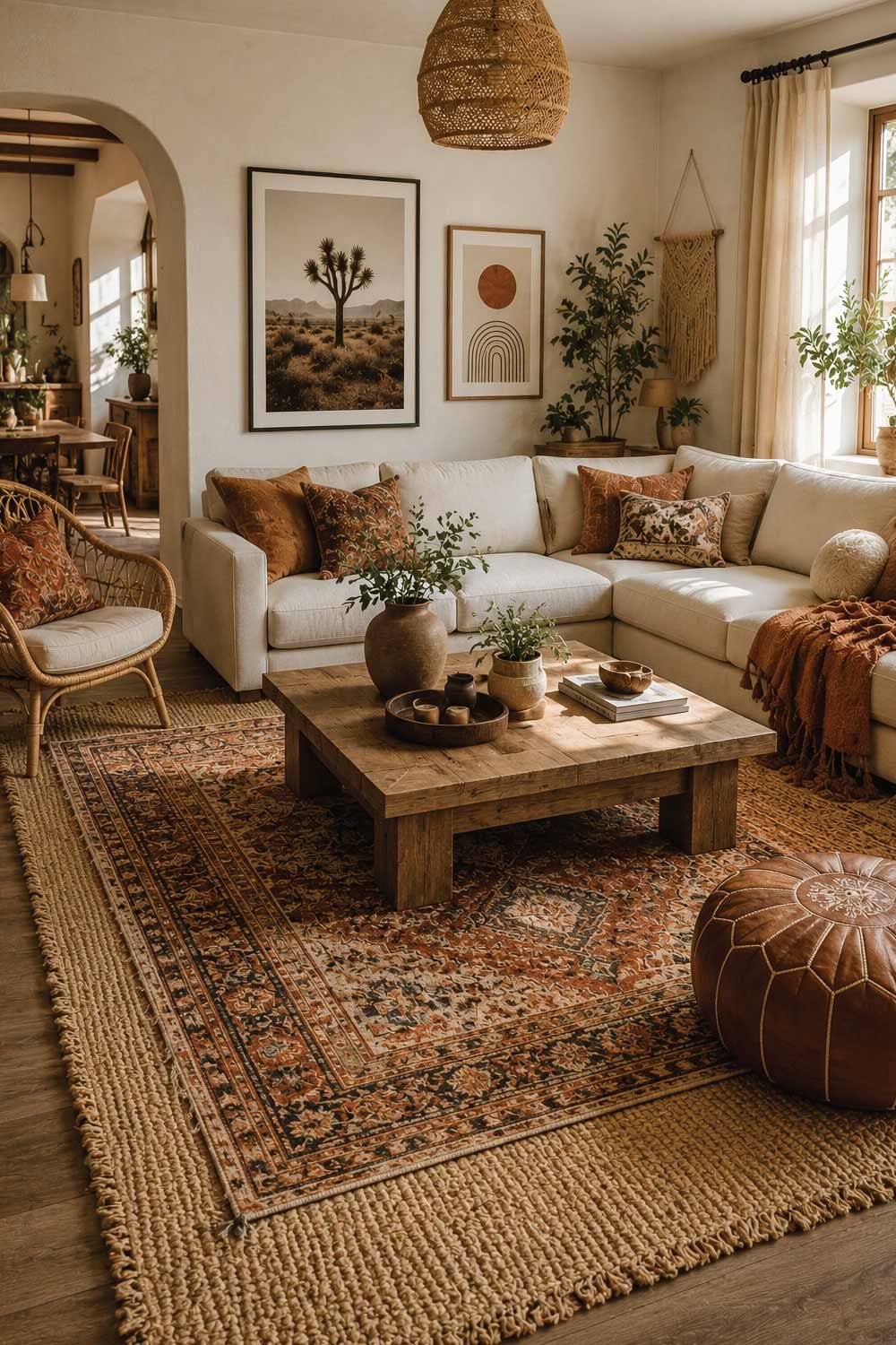 Use Layered Rugs for Depth and Comfort