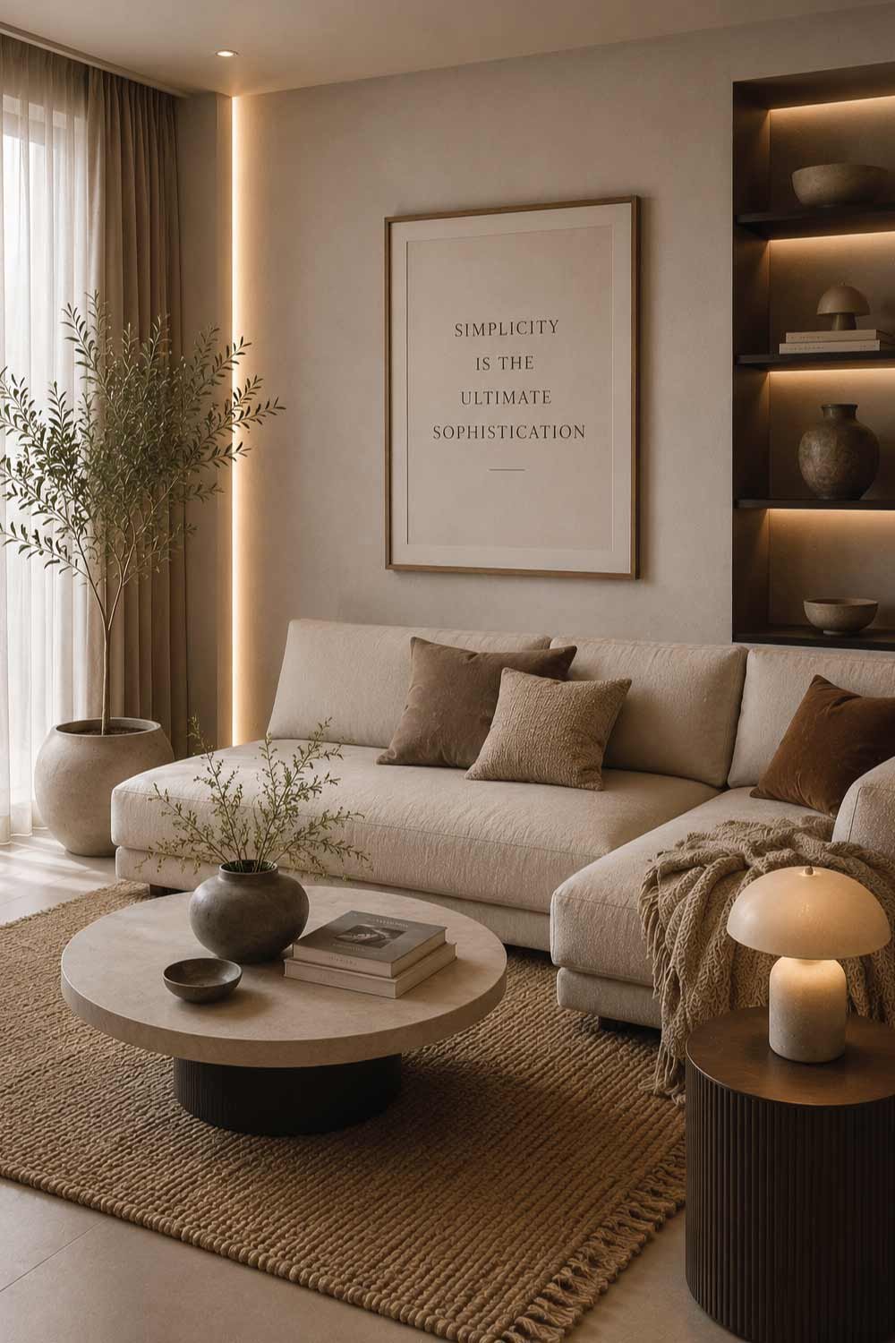 Framed Neutral Typography