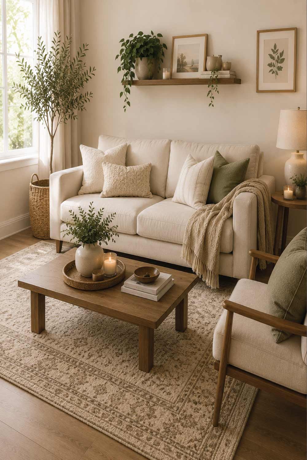 Use Rugs to Define and Warm the Space