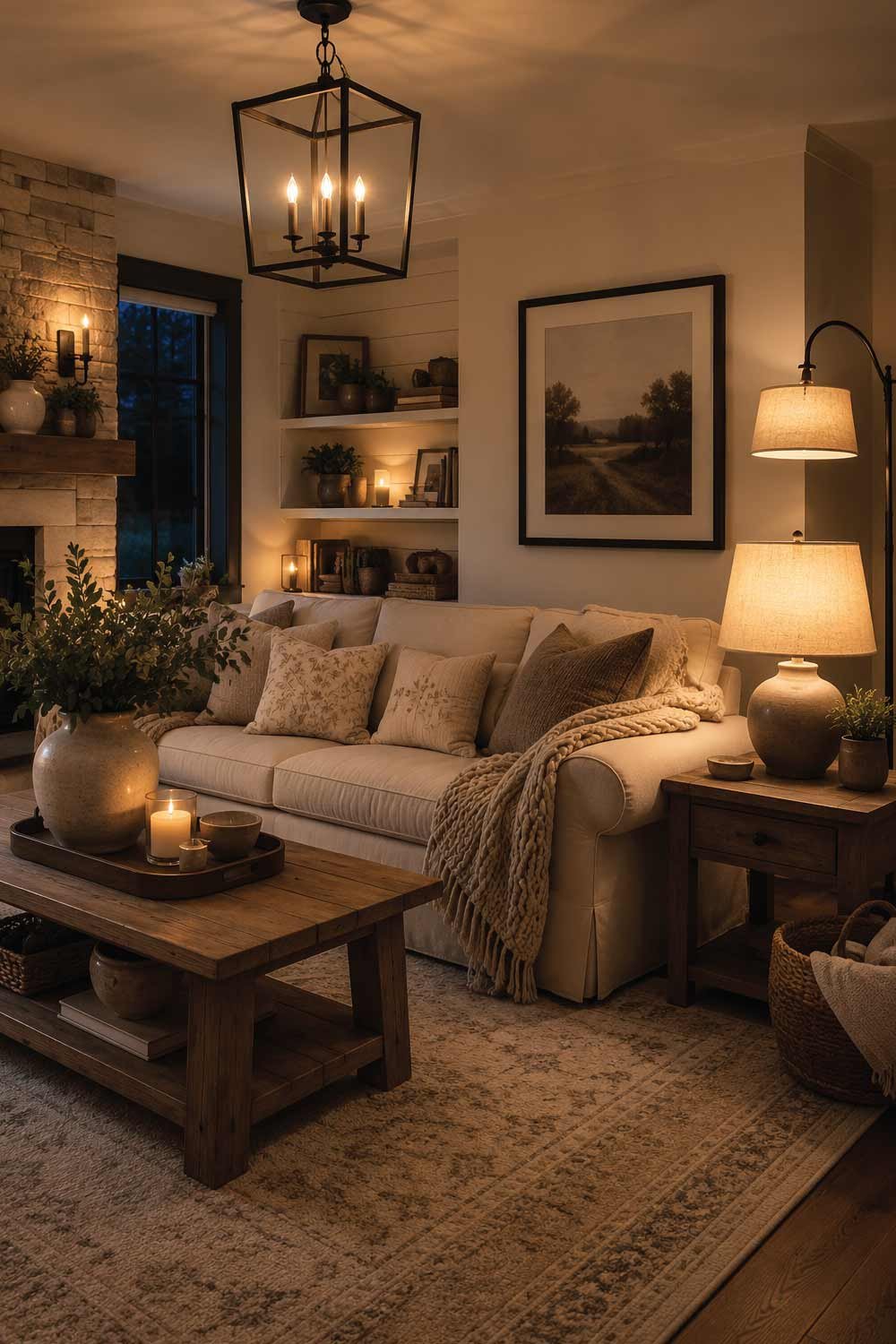 Add Cozy Layered Lighting