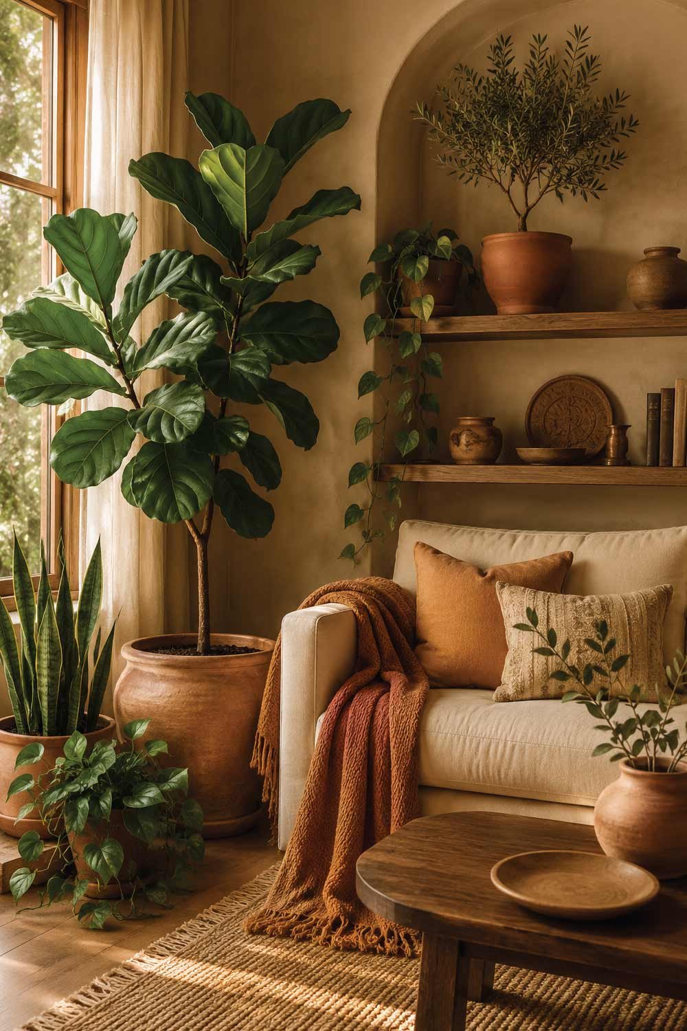 Add Greenery for Organic Warmth