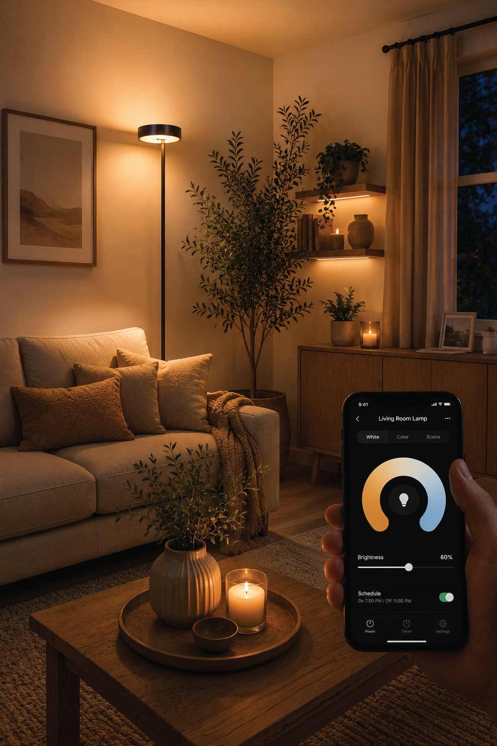 Smart LED Floor Lamps for Personalized Ambience