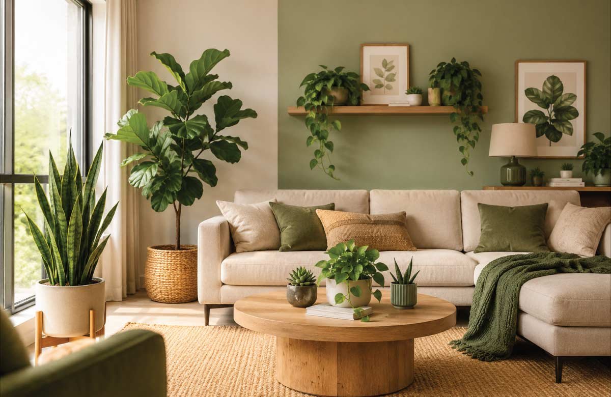 Add Greenery for a Fresh Look