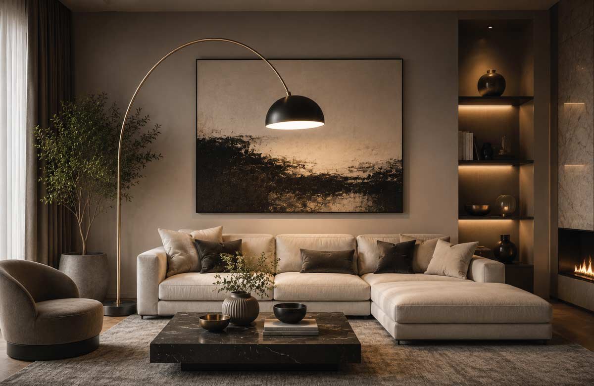 Arc Floor Lamps for Elegant Drama