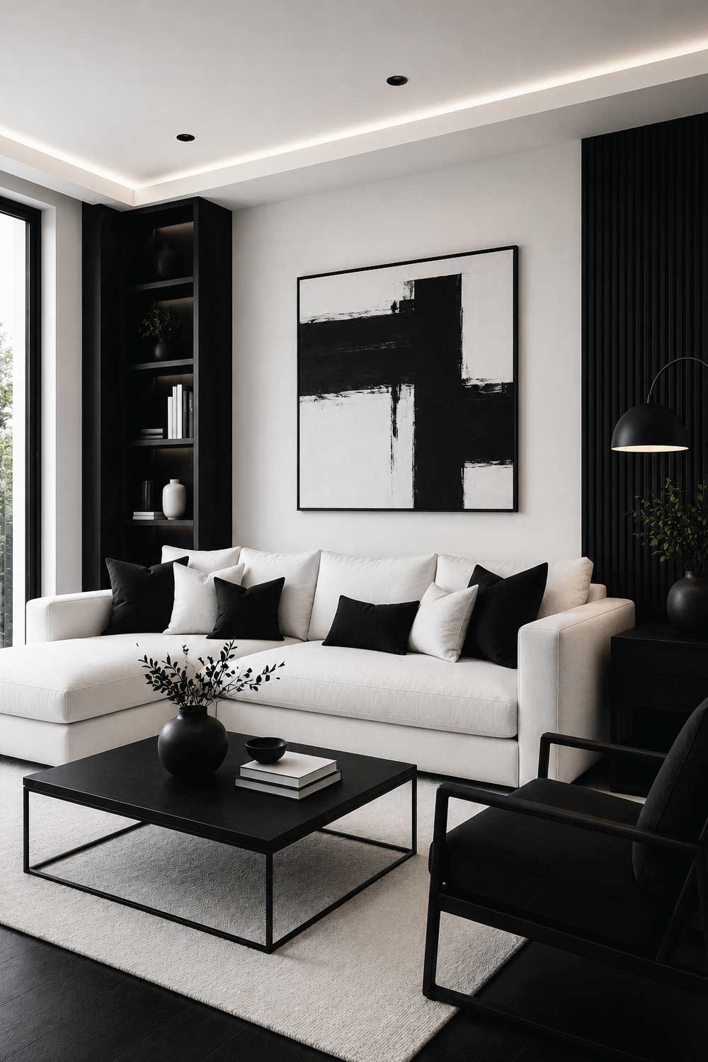 Black & White Contrast for Bold Modern Mood