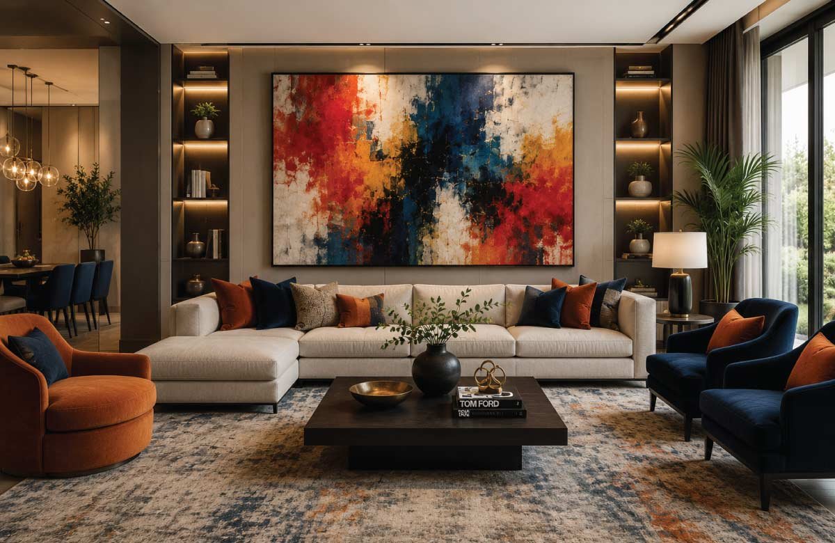 Bold Color Abstract Art for Visual Energy