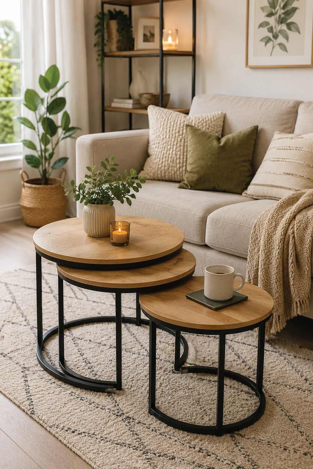 Budget Nesting Tables for Flexible Use