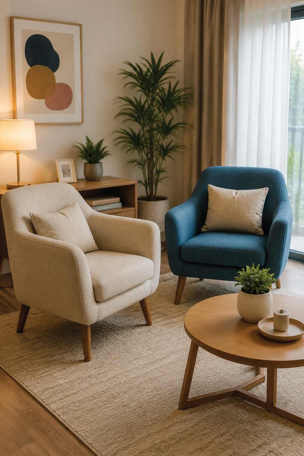 . Cheap Fabric Armchairs for Extra Seating