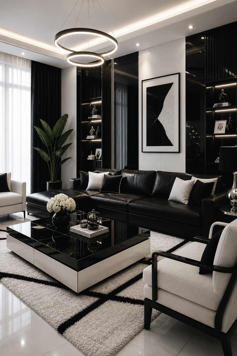 Contemporary Black and White Furniture Style