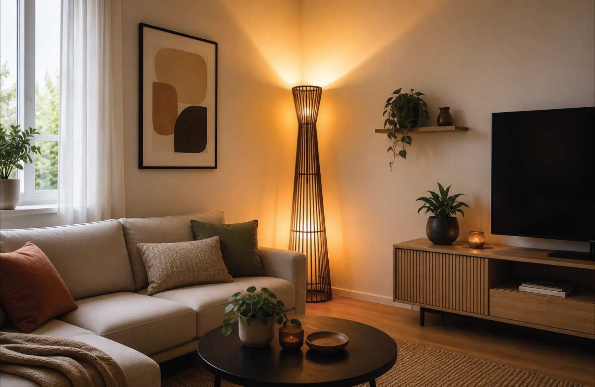 Corner Lamps to Maximize Unused Space