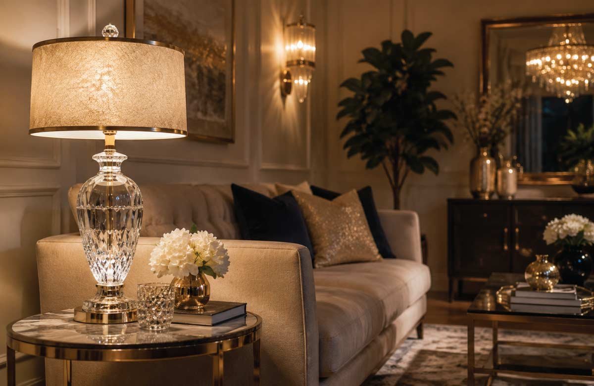 Crystal Accent Table Lamp