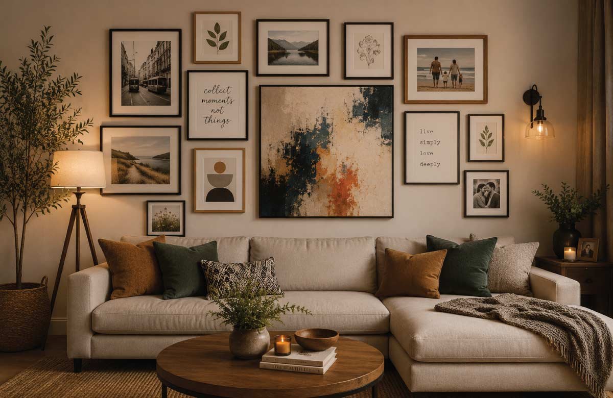 DIY Gallery Wall with Personal Touch