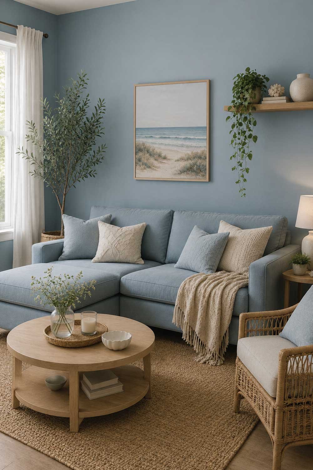 Dusty Blue for Calm and Peaceful Mood