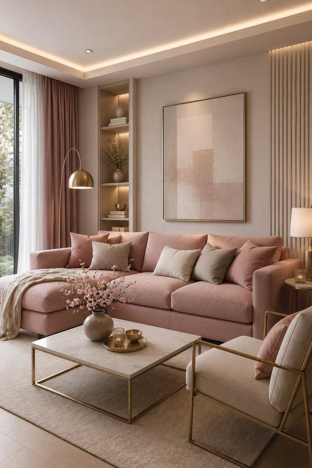 Dusty Pink for Soft Elegant Warmth