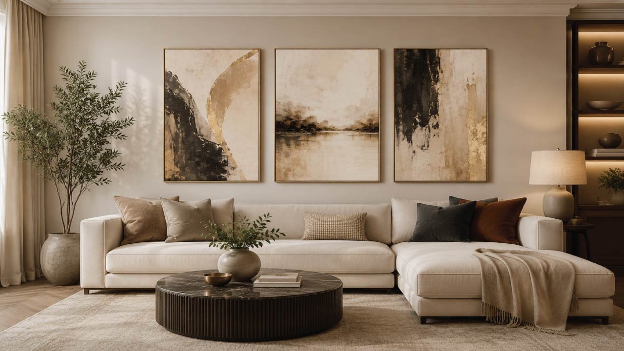 Elegant Living Room Canvas Art Ideas