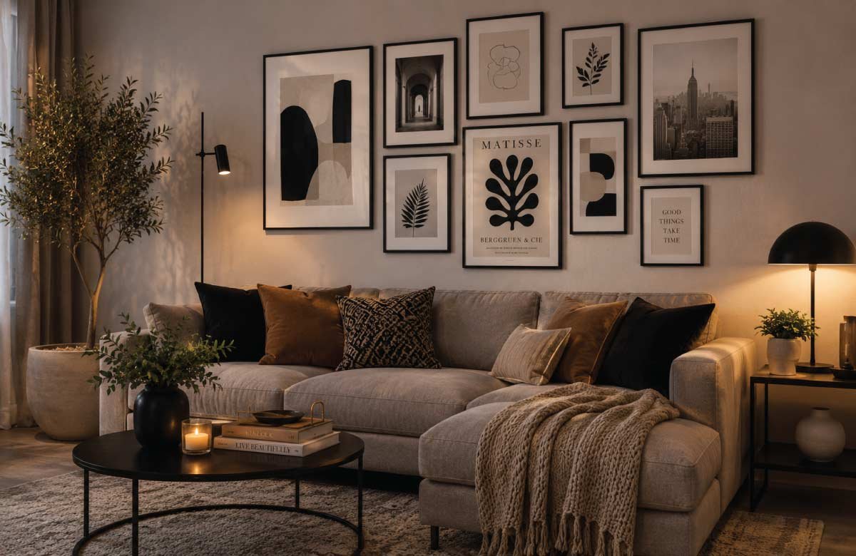 Gallery Wall with a Modern Twist