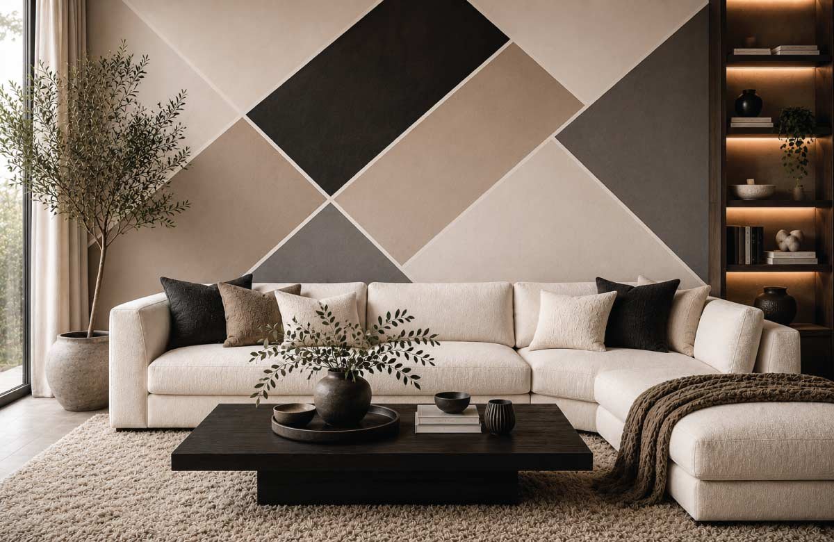 Hand Painted Geometric Art