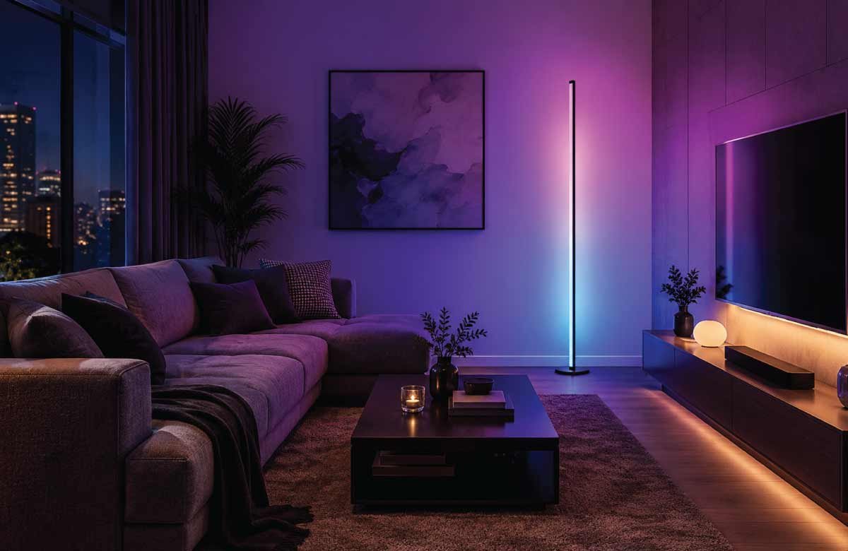 LED Strip Floor Lamp