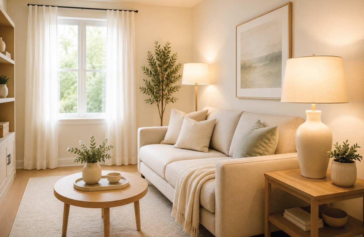 Lamps with Light Colored Shades