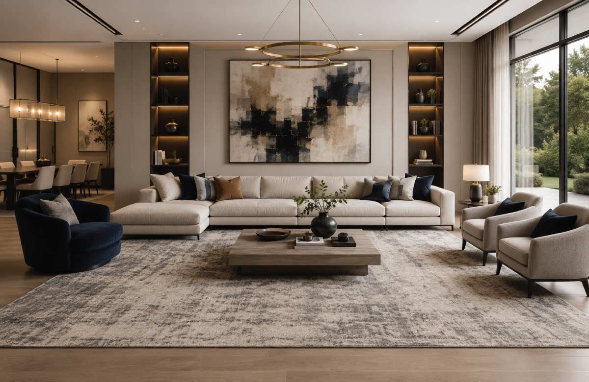 Large Area Rugs to Anchor the Room