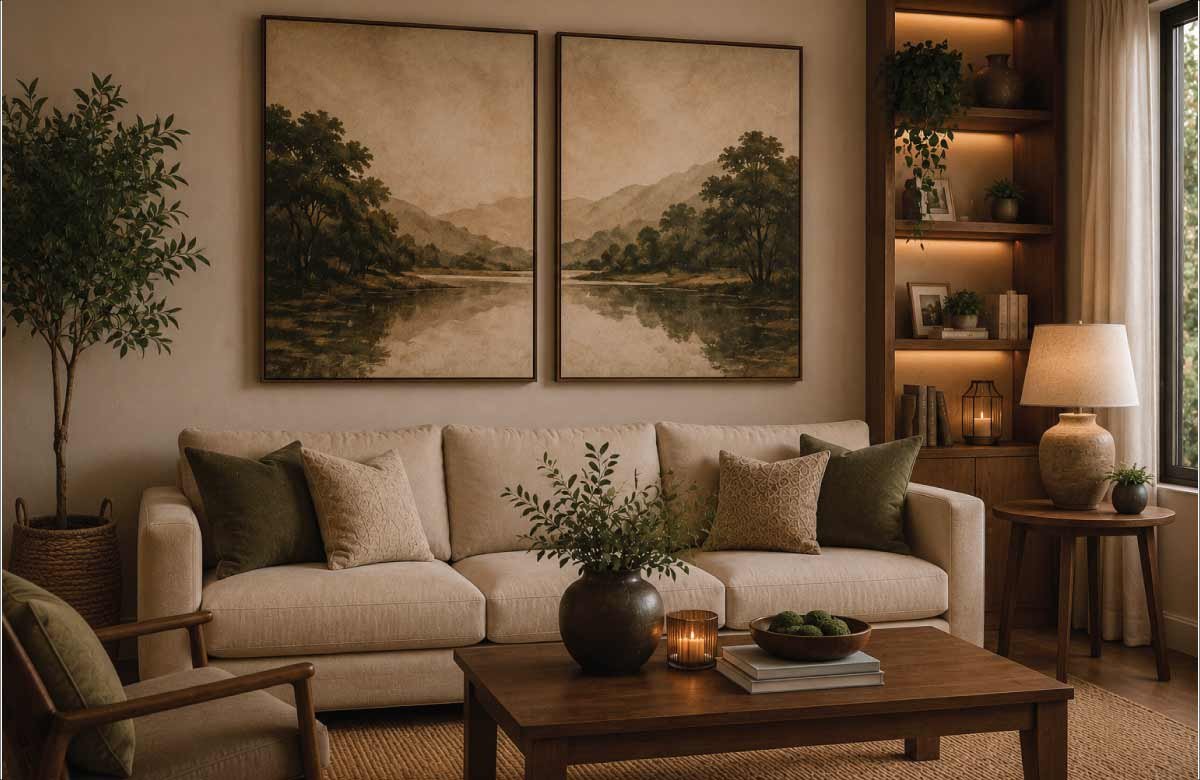 Large Diptych Art (Two-Piece Set)