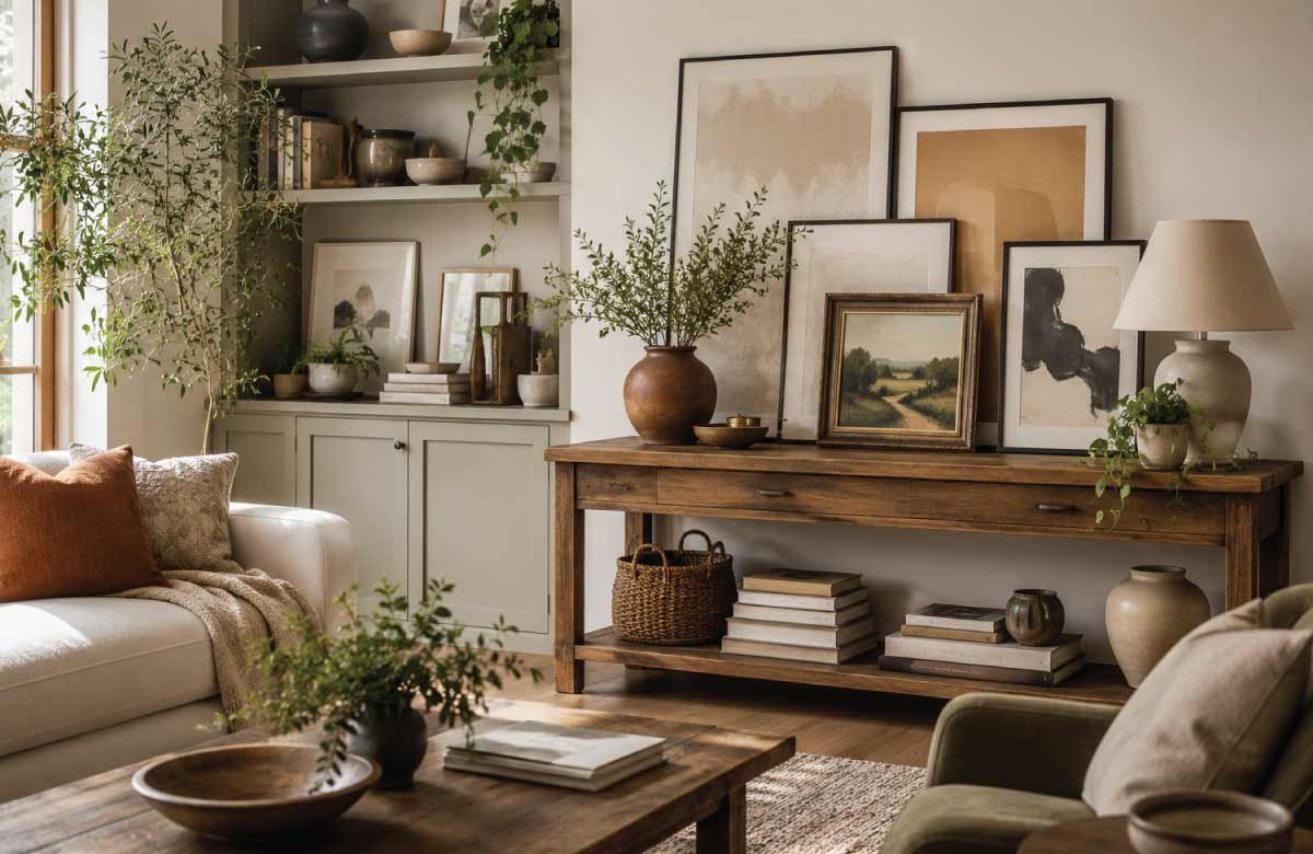 Layer Art on Shelves and Consoles