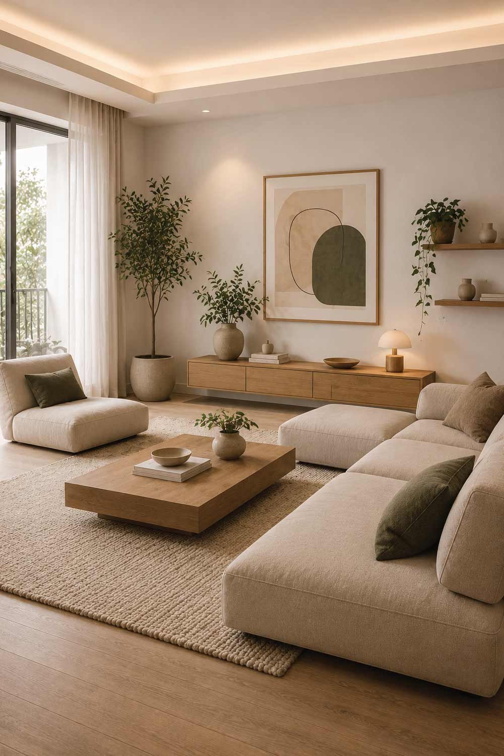 Low-Profile Furniture Arrangement