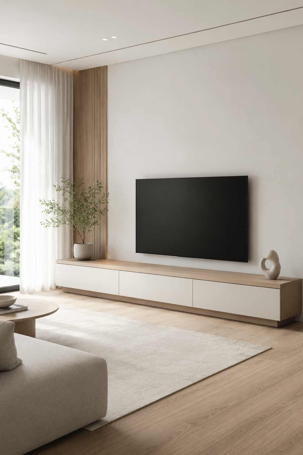 Low-Profile Minimalist TV Console