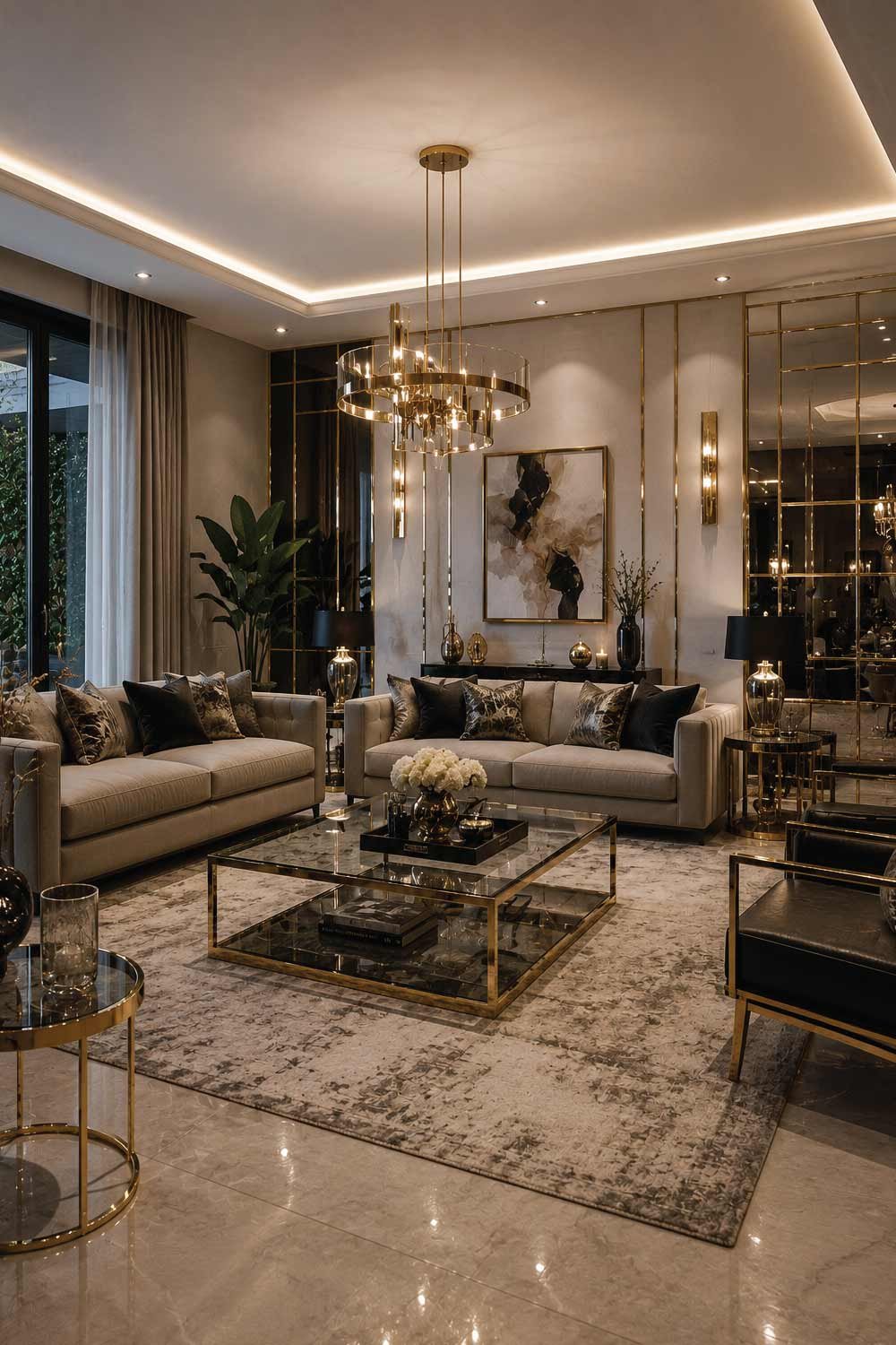 Luxury Modern Glass and Metal Furniture