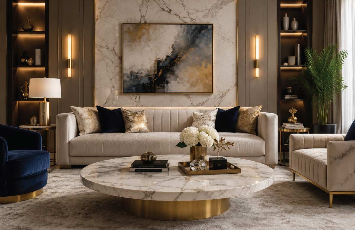 Marble Top Luxury Table