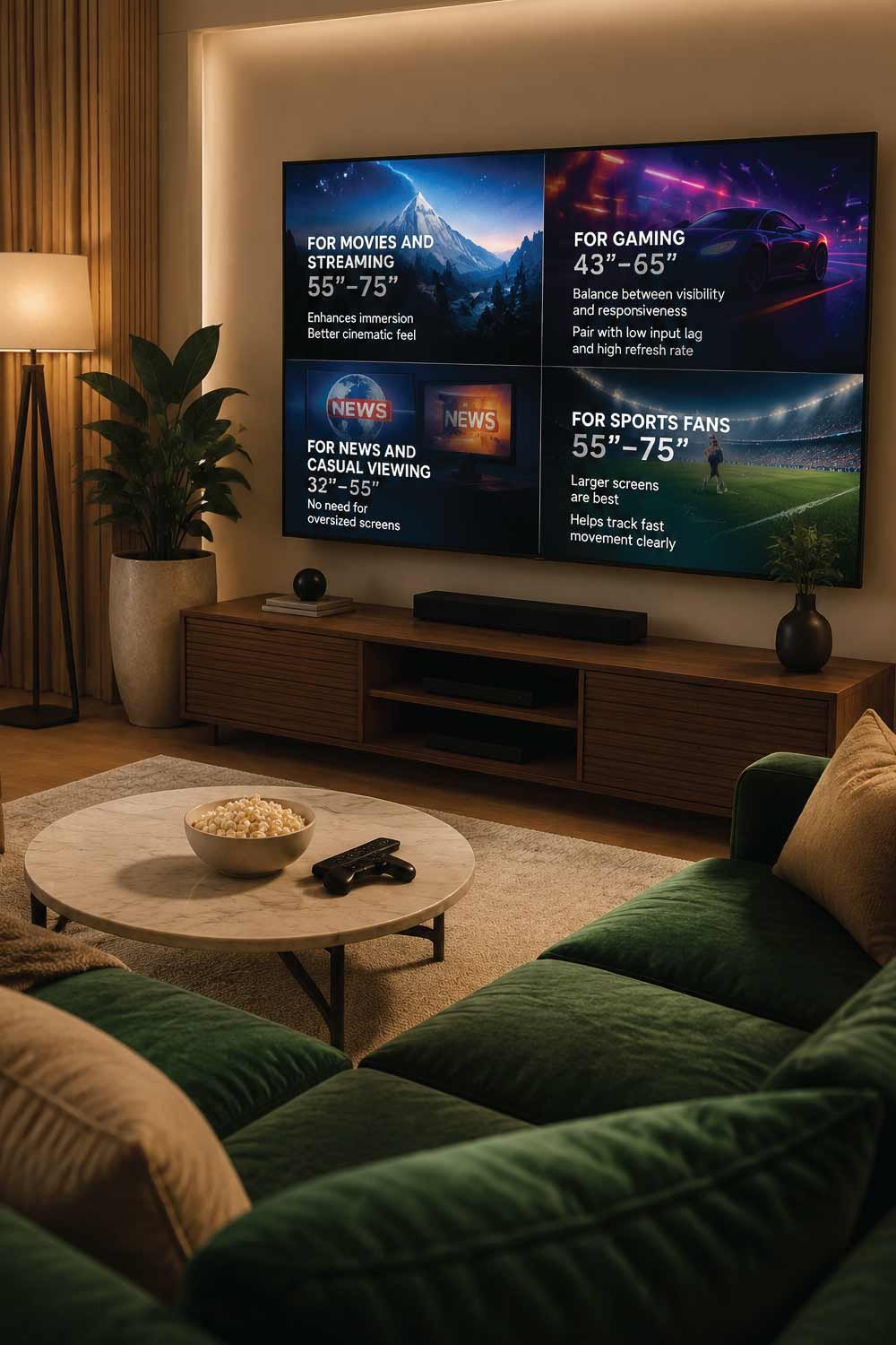 Match TV Size to Purpose