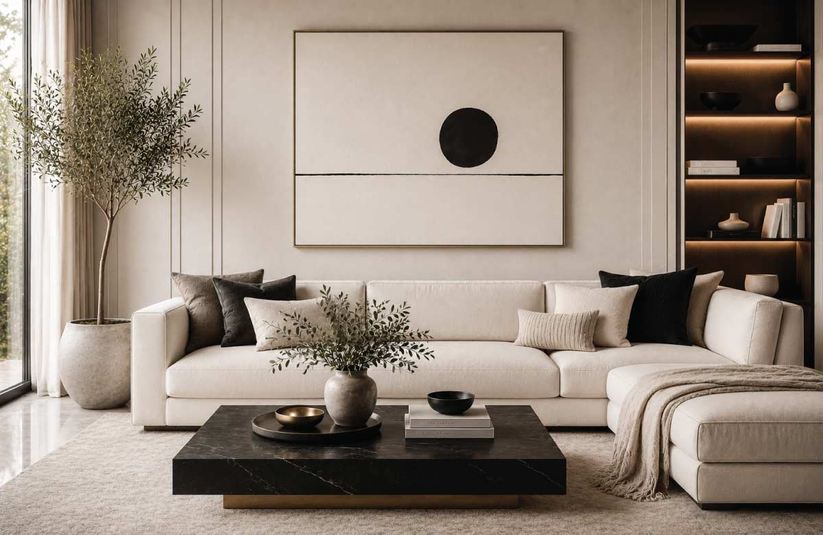Minimalist Art with a Luxury Aesthetic