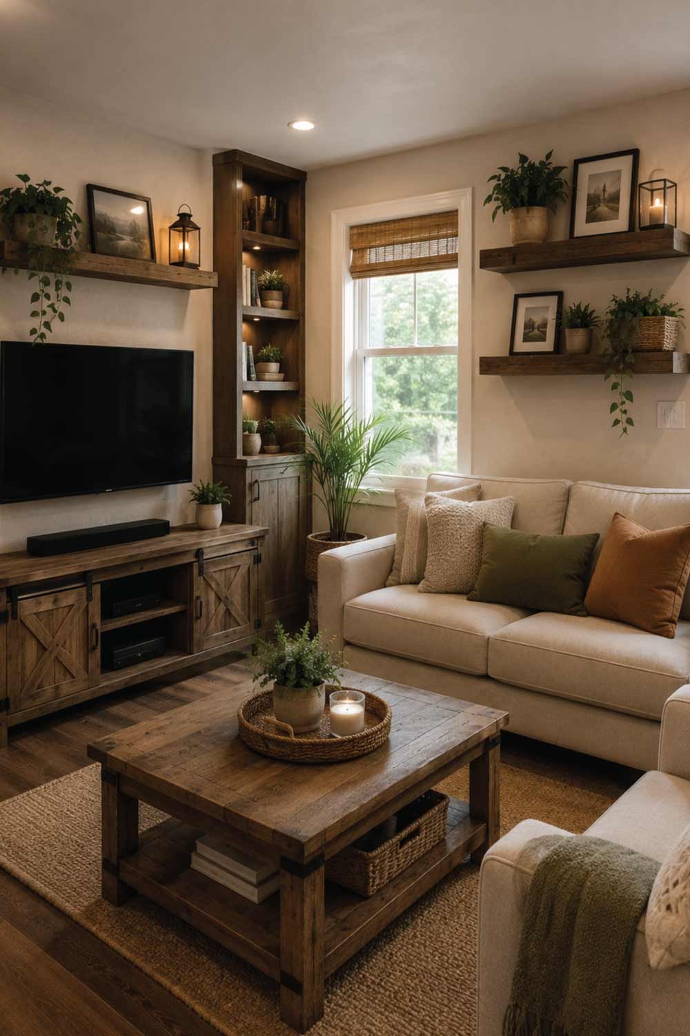 Modern Rustic Small Living Room Furniture